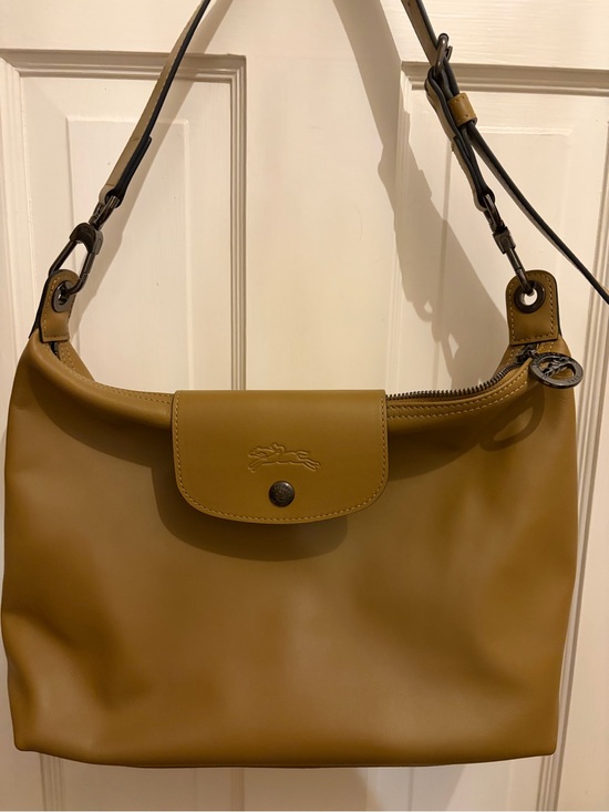 longchamp tobacco bag Le Pliage Collection XS Mesh - Canvas lail exterior pocket reminiscent of a gardeners apron Le Pliage Xtra Handbag S